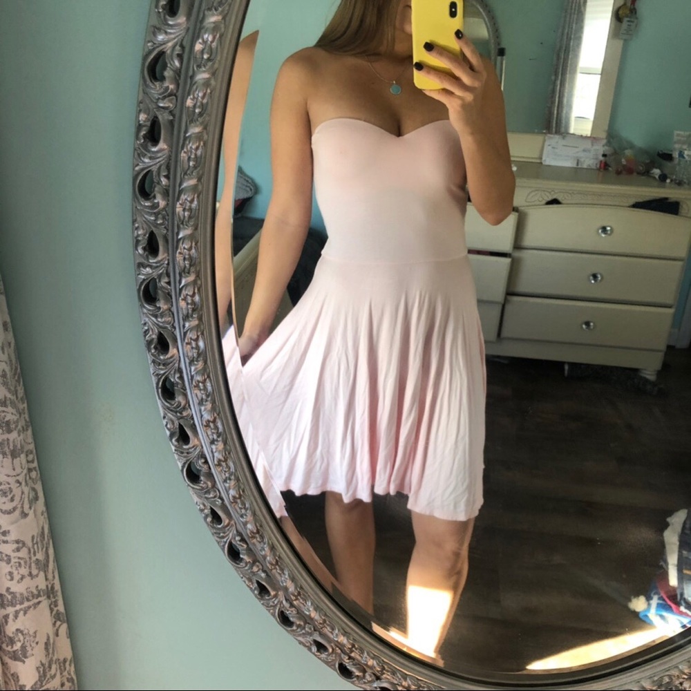 Strapless Pink Sweetheart Dress